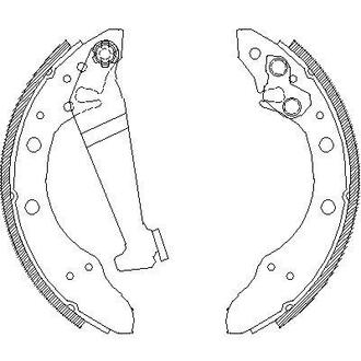 Колодки тормозные барабанные WOKING Z4046.01