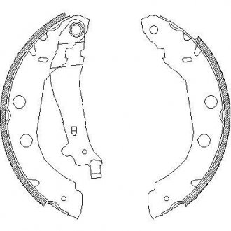 Комплект тормозных колодок WOKING Z4415.00