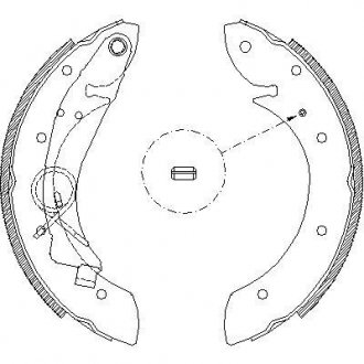 Комплект тормозных колодок WOKING Z441900