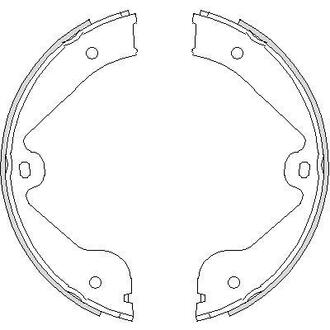 Колодки тормозные барабанные WOKING Z4735.00