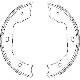 Гальмівні колодки ручного гальма WOKING Z474000