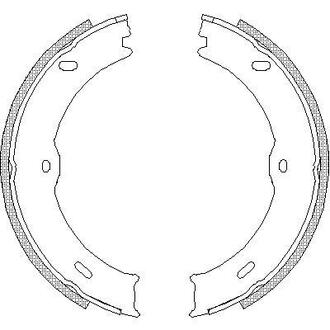 Гальмівні колодки ручного гальма WOKING Z474600 (фото 1)