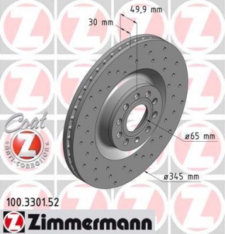 Гальмiвнi диски Sport/ Coat Z ZIMMERMANN 100330152