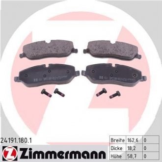 Колодки ZIMMERMANN 241911801