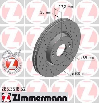 Гальмiвнi диски Sport ZIMMERMANN 285351852