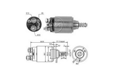 Втягивающее реле стартера ZM ZM645